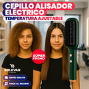 CEPILLO ALISADOR ELÉCTRICO PLANCHA CABELLO TEMPERATURA AJUSTABLE