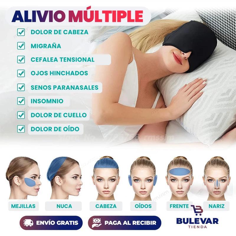 GORRO GEL PARA DOLORES DE CABEZA Y MIGRAÑA FÓRMULA AMERICANA