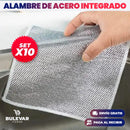 SET X10 PAÑOS MÁGICOS CON ACERO INOXIDABLE PARA COCINA