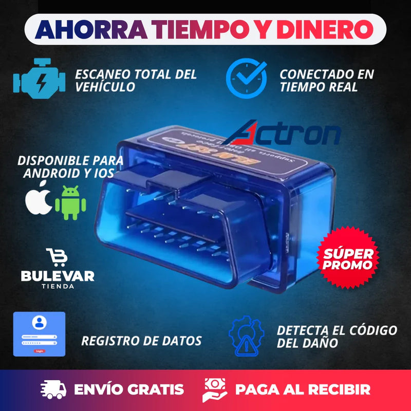 MINI ESCÁNER DE DIAGNÓSTICO PARA AUTOS
