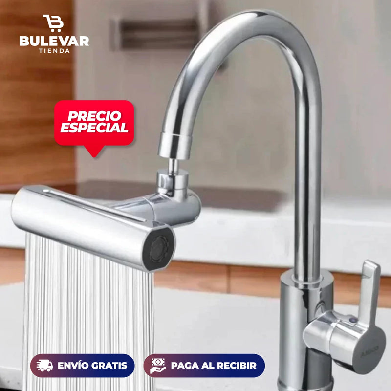 GRIFO GIRATORIO CON CASCADA 4 EN 1